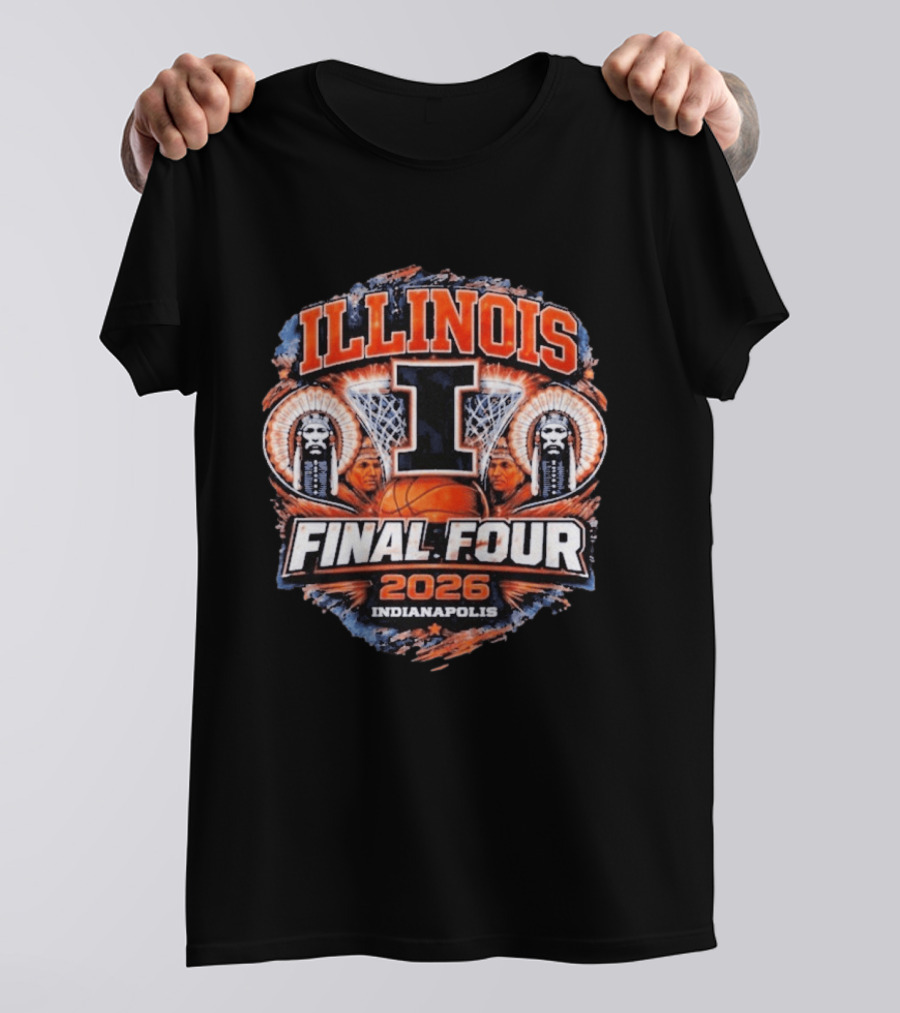 Illinois Basketball Final Four 2026 Indianapolis March Madness Illini T-Shirt