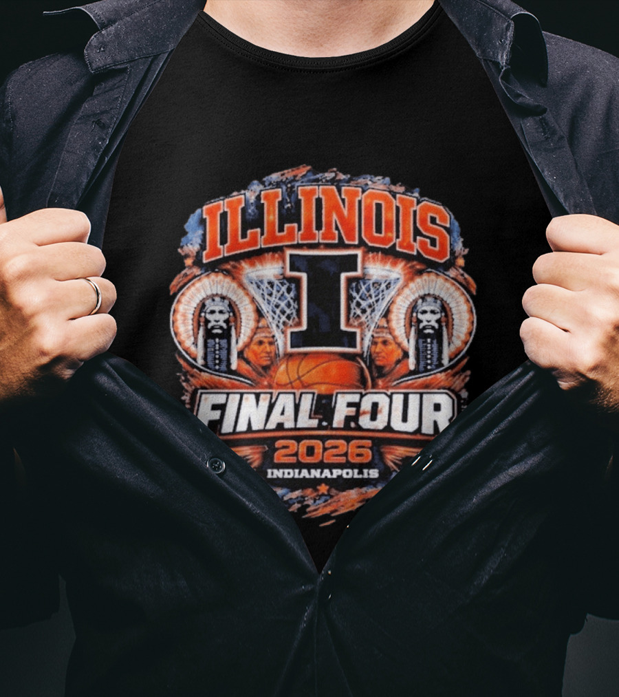 Illinois Basketball Final Four 2026 Indianapolis March Madness Illini T-Shirt
