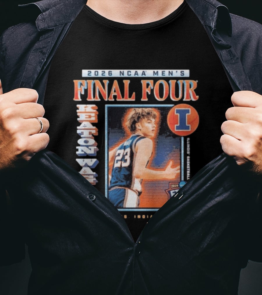 2026 NCAA Men's Final Four Keaton Wagler Illinois Basketball Indianapolis T-Shirt