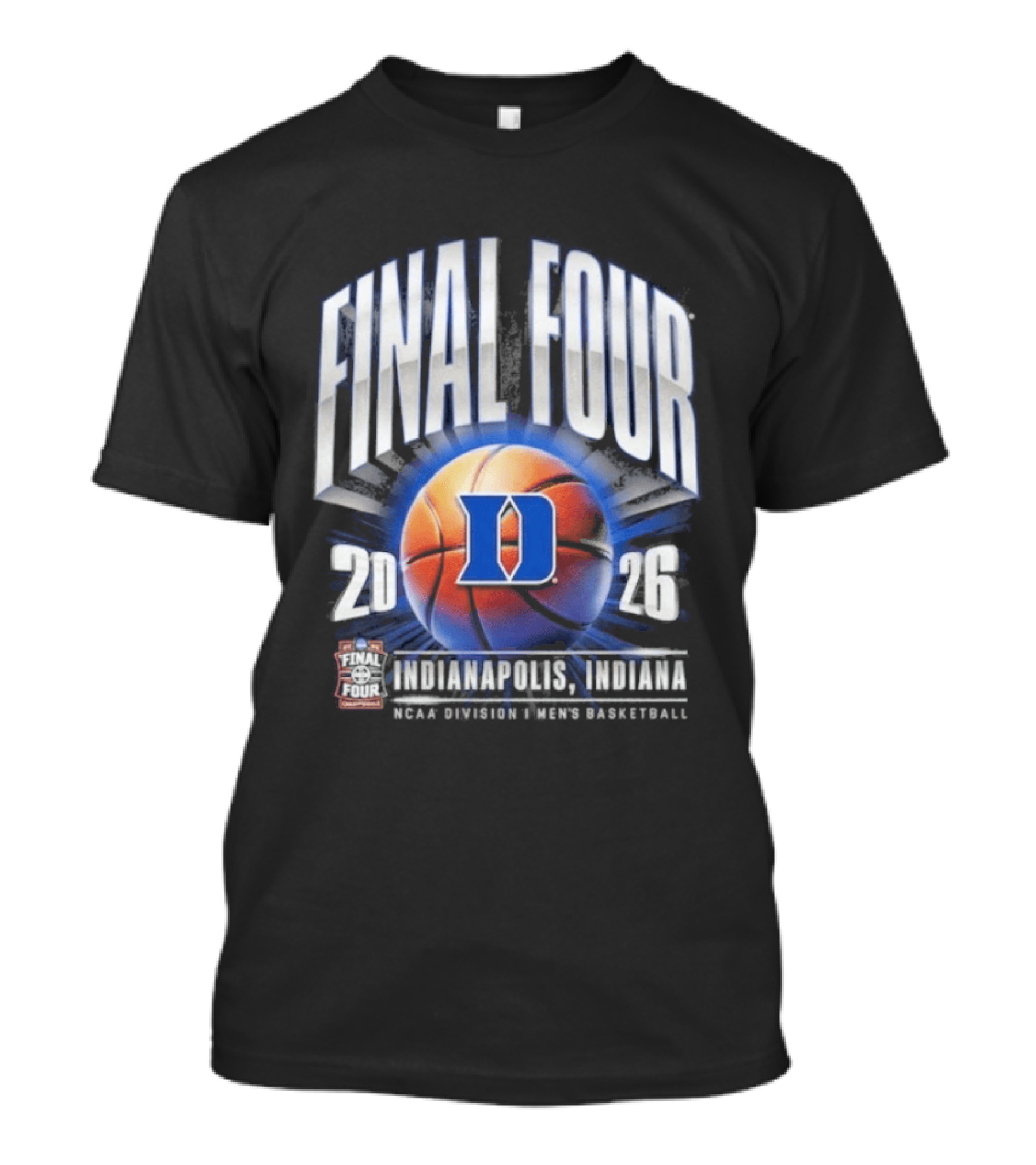 Duke Blue Devils 2026 Final Four NCAA Men's Basketball Tournament March Madness Indy T-Shirt