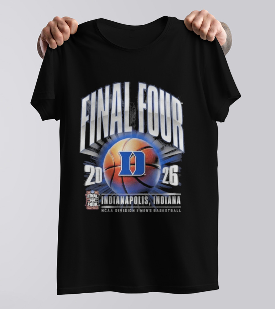 Duke Blue Devils 2026 Final Four NCAA Men's Basketball Tournament March Madness Indy T-Shirt