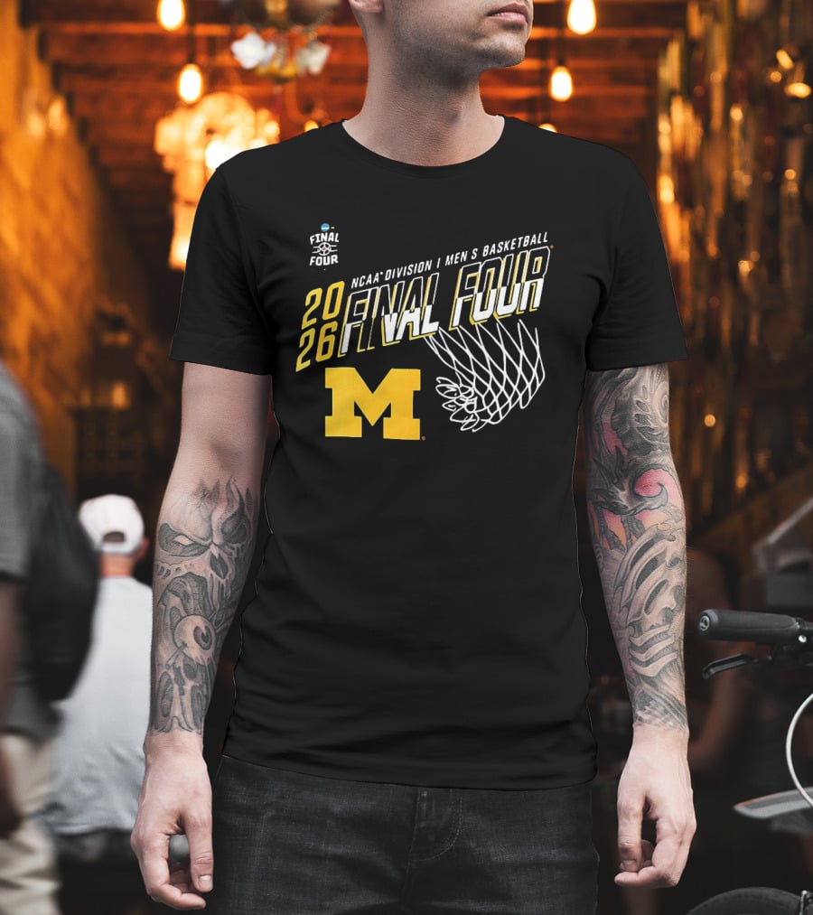 NCAA Division I Men's Basketball 2026 Final Four Michigan Wolverines T-Shirt