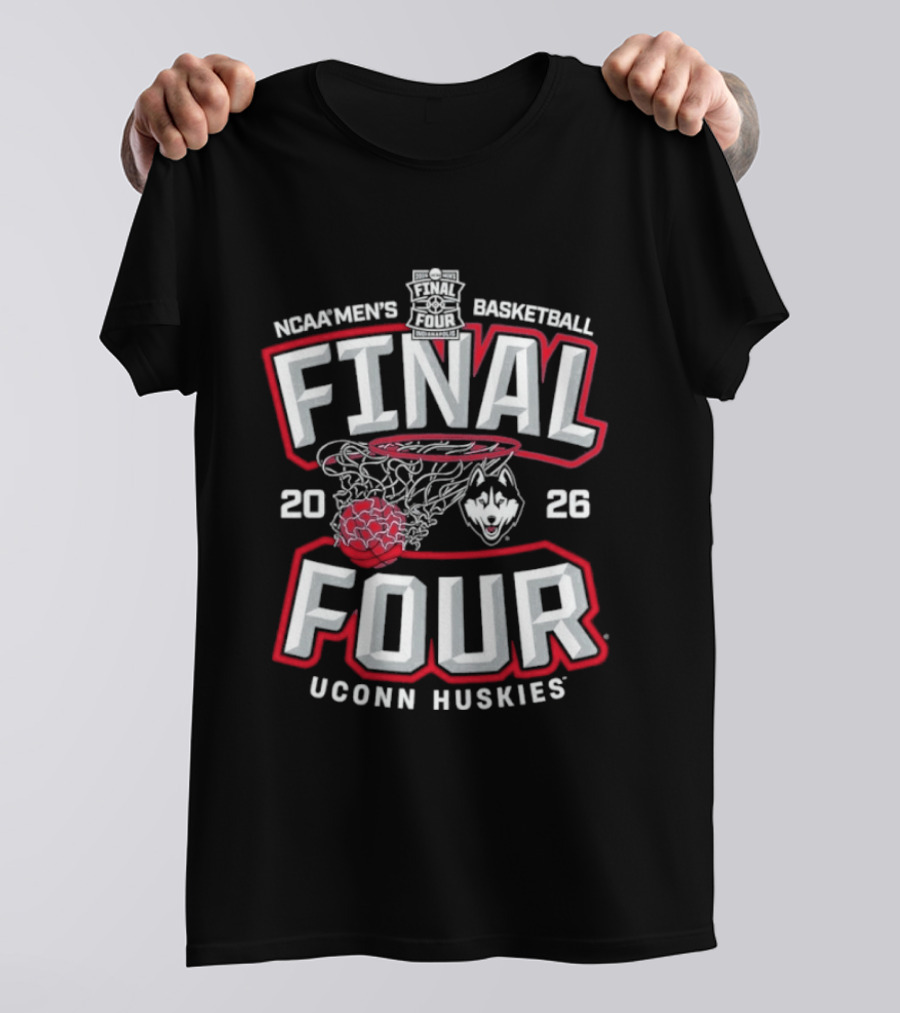 NCAA Men's Basketball Final Four 2026 UConn Huskies T-Shirt