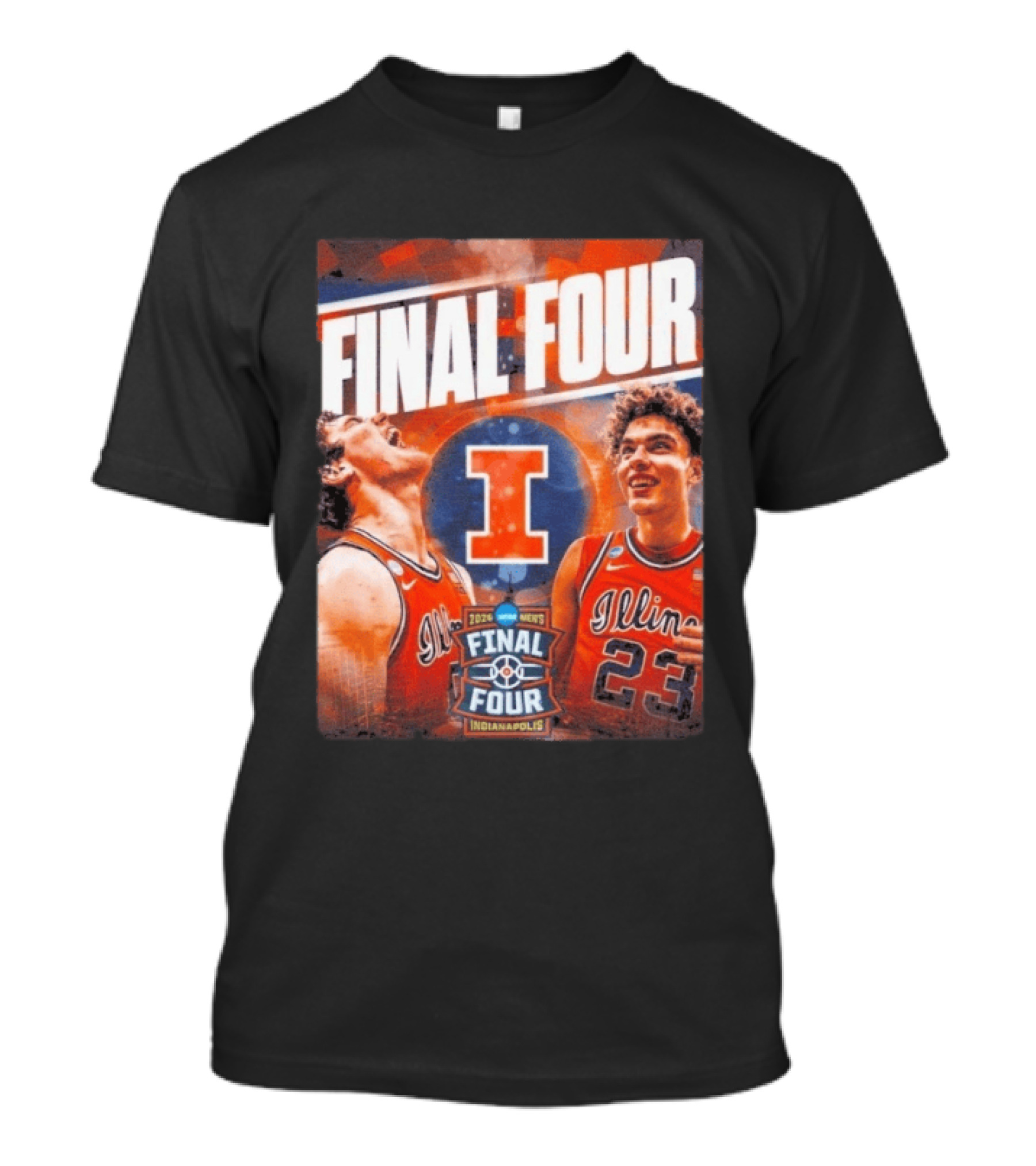 Final Four 2026 Illinois Fighting Illini Indianapolis NCAA Mens Basketball T-Shirt