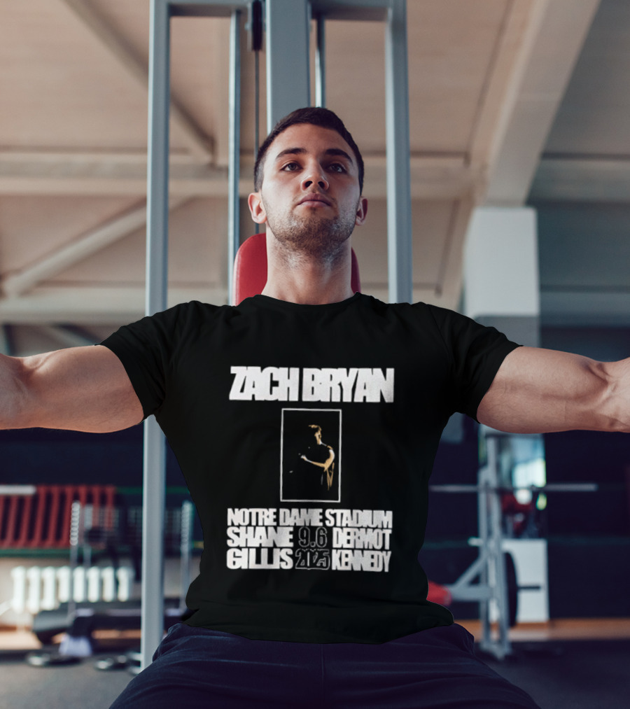 Zach Bryan Notre Dame Stadium Sept 2025 Event Date And Venue T-Shirt