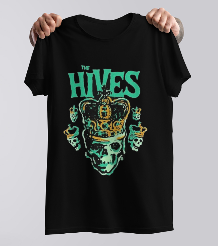 The Hives Green Skull Crown Art Band Merchandise T-Shirt