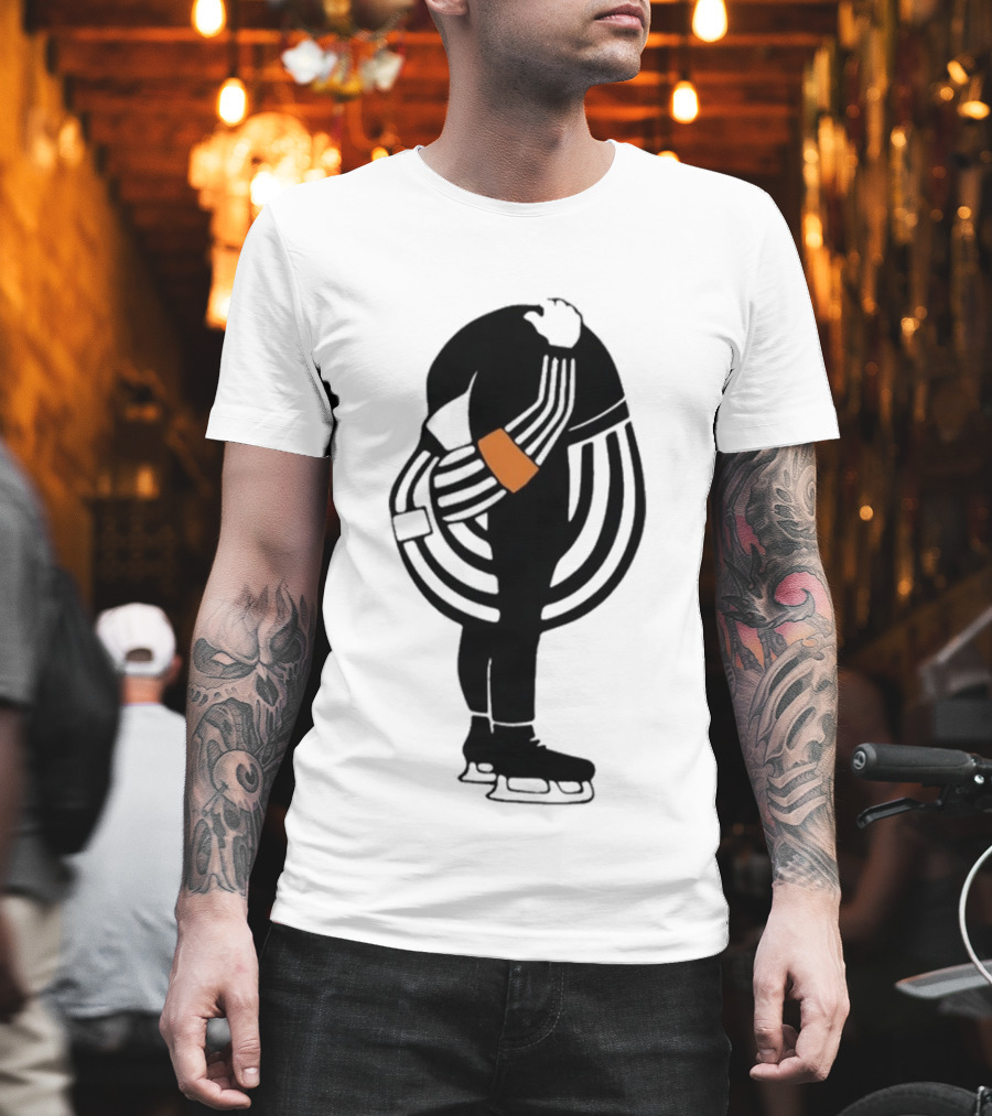 Kyle Dubas Hockey Referee Satirical Caricature T-Shirt
