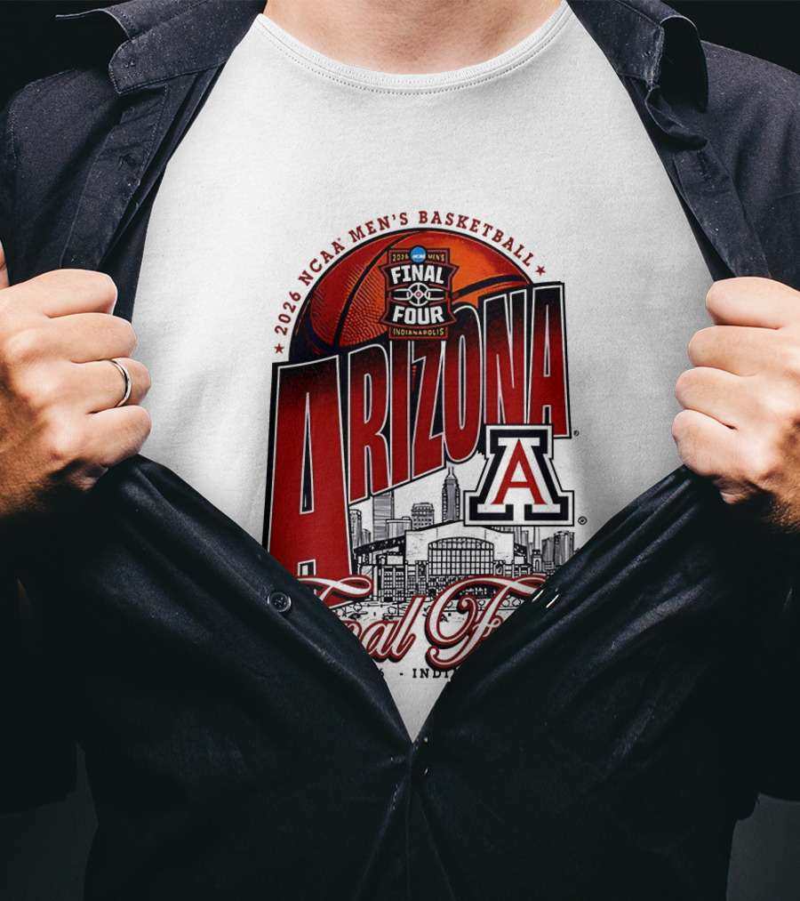 2026 NCAA Men's Basketball Final Four Arizona Wildcats April 4 Indianapolis T-Shirt