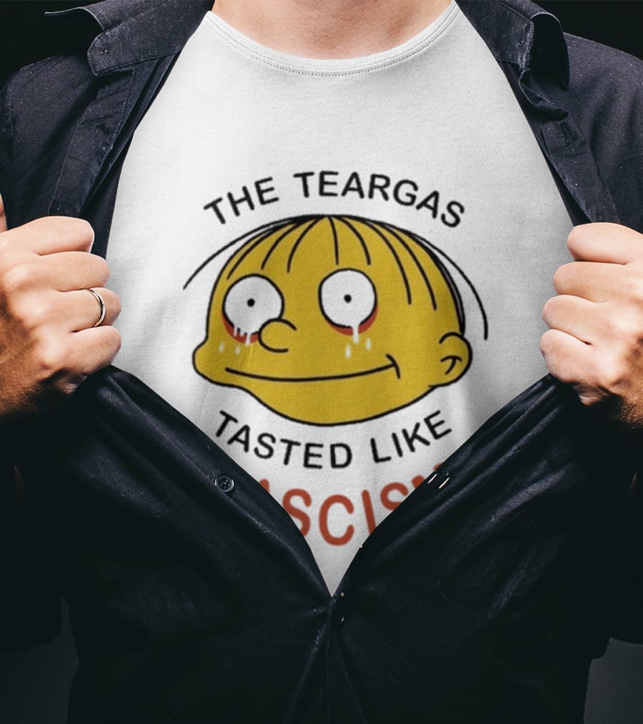 The Teargas Tasted Like Fascism Yellow Cartoon T-Shirt