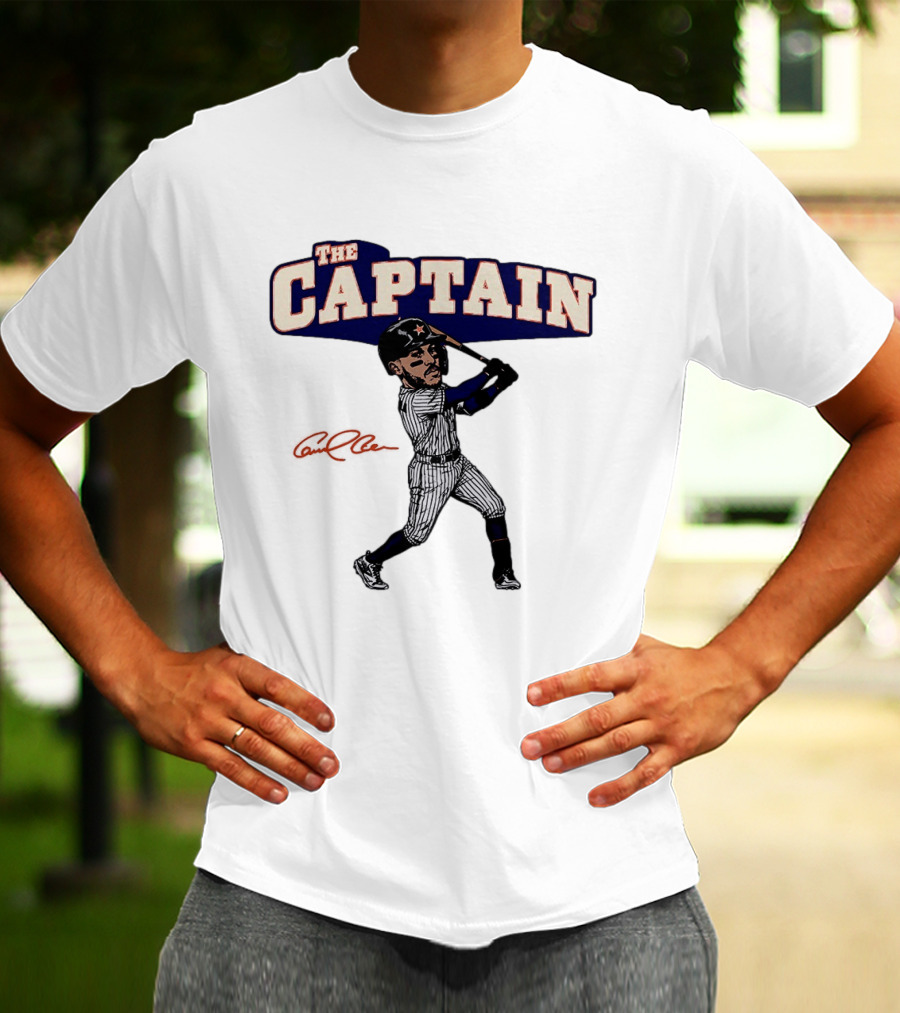 The Captain Carlos Correa Houston Astros Baseball Caricature T-Shirt