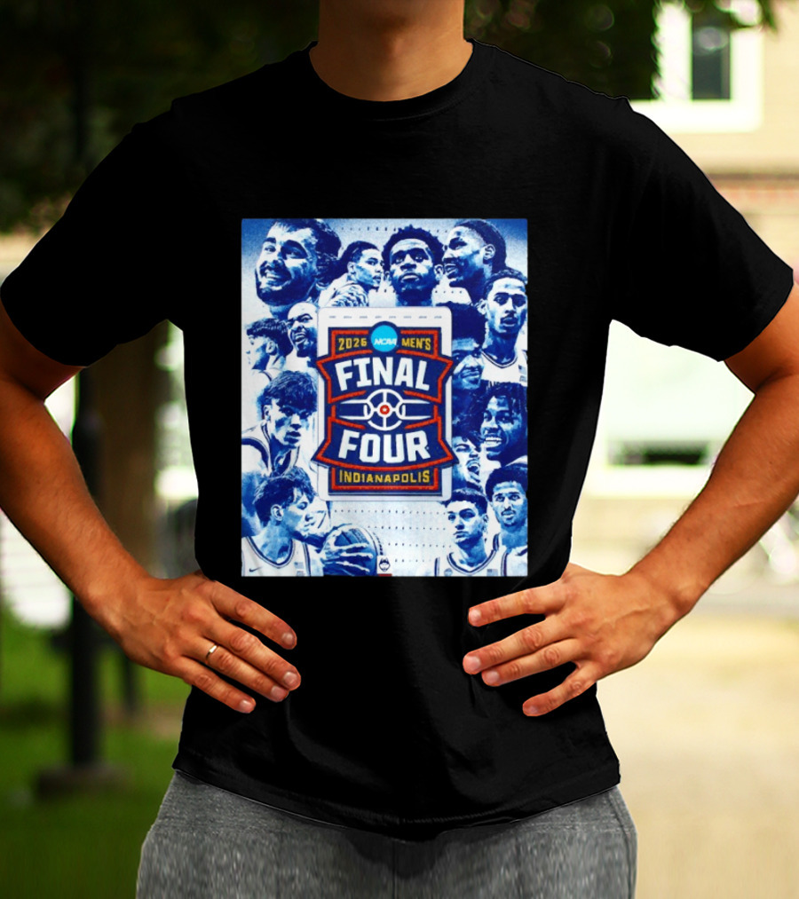 2026 NCAA Men's Final Four Indianapolis Basketball UConn Huskies Players T-Shirt