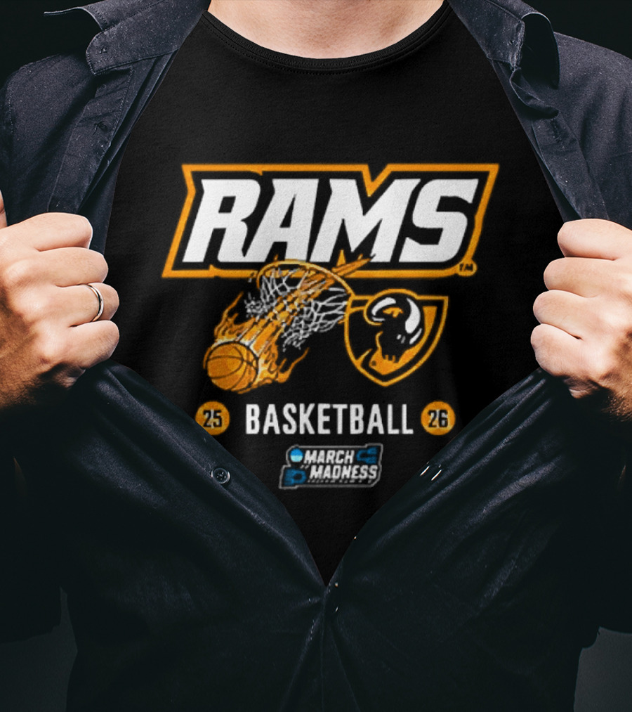 Rams Basketball VCU 2026 March Madness T-Shirt