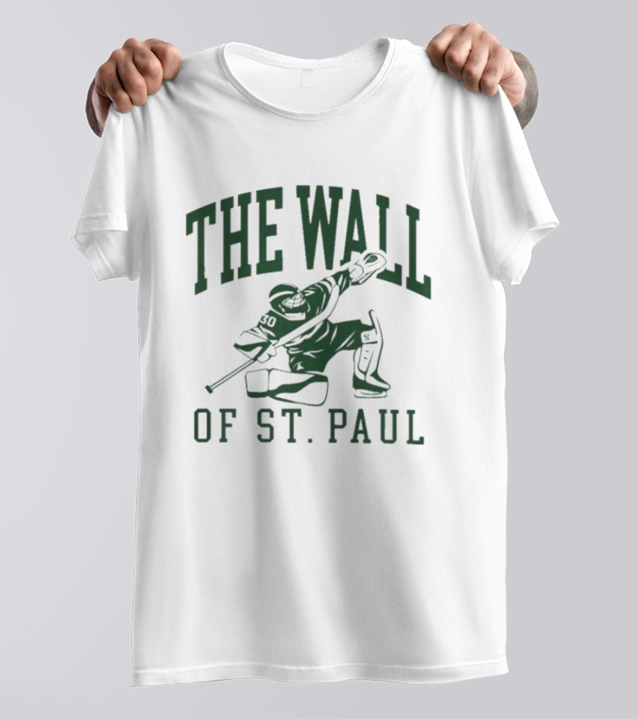The Wall Of St. Paul Hockey Goalie 30 Jesper Wallstedt T-Shirt