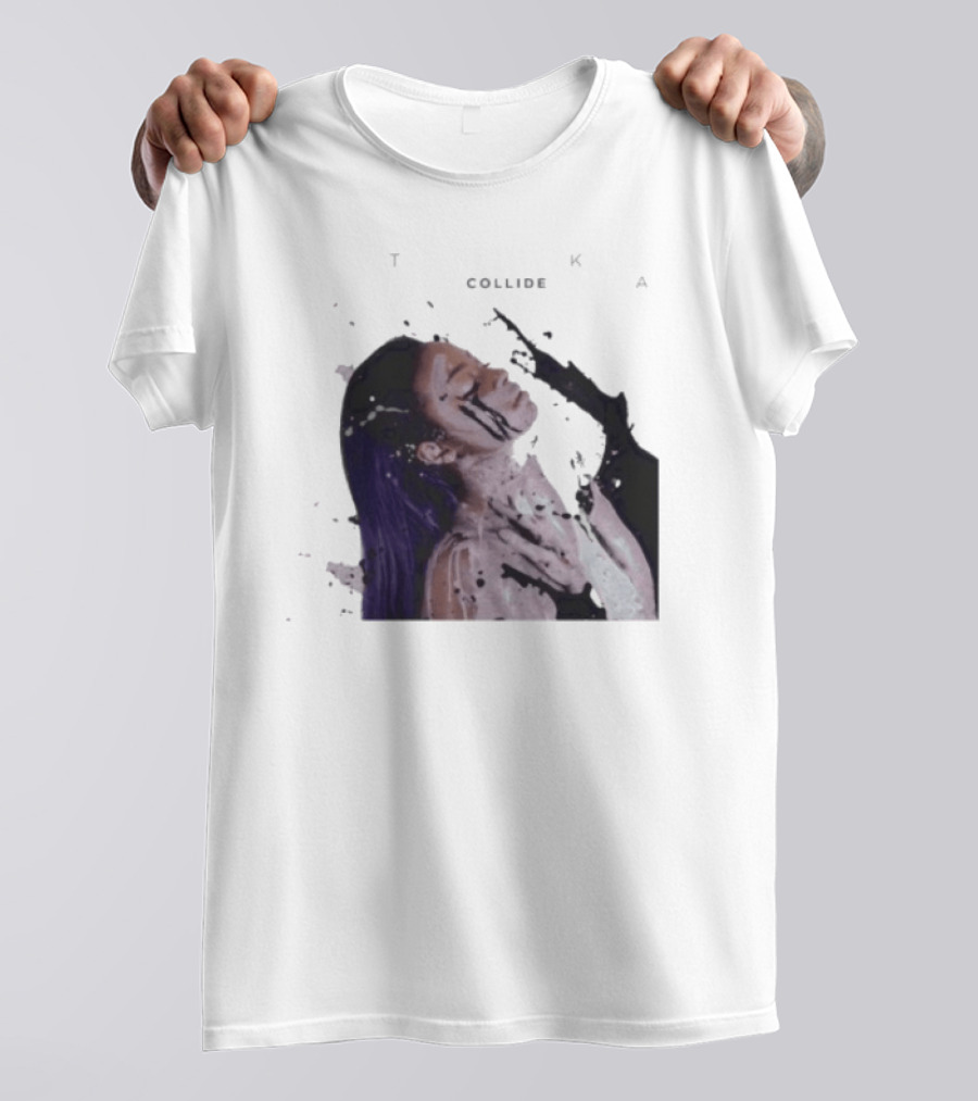 Justine Skye Collide Tyga Portrait With Artistic T-Shirt