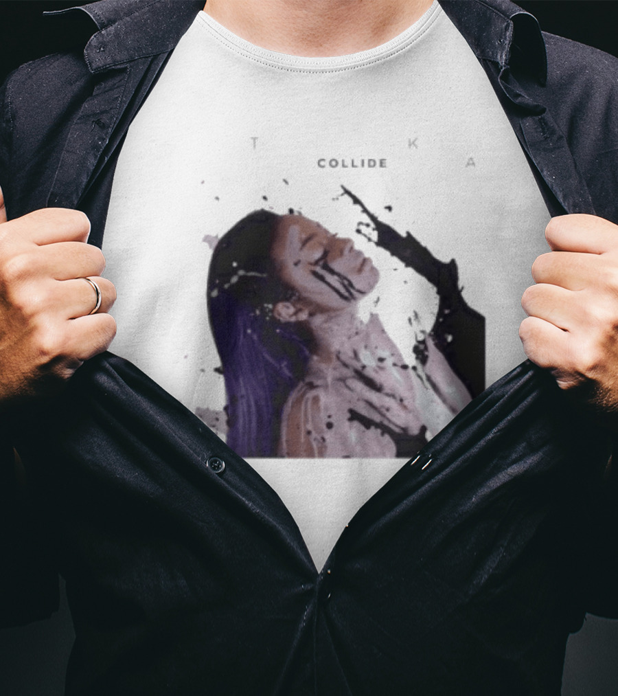 Justine Skye Collide Tyga Portrait With Artistic T-Shirt