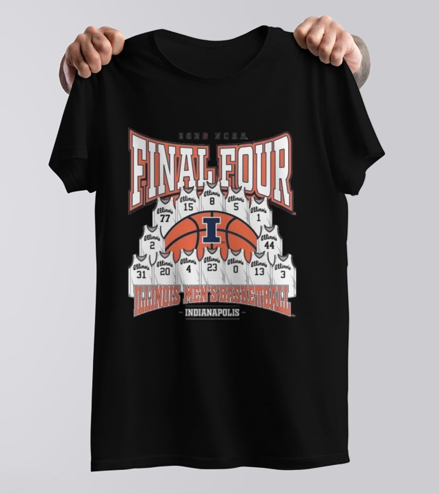 2026 NCAA Final Four Illinois Mens Basketball Indianapolis T-Shirt