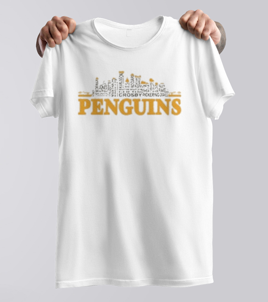 Pittsburgh Penguins City Skyline Roster T-Shirt