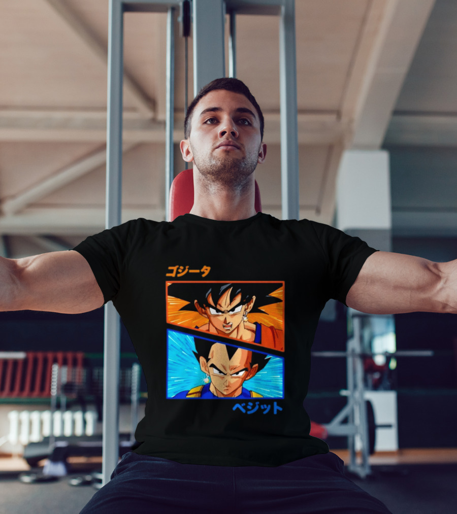 Gogeta Vegito Fusion Transformation Dragon Ball Z Super Saiyan Anime T-Shirt