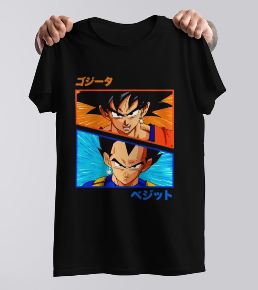 Gogeta Vegito Fusion Transformation Dragon Ball Z Super Saiyan Anime T-Shirt