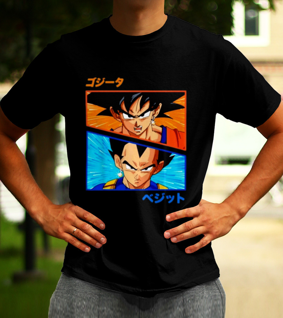Gogeta Vegito Fusion Transformation Dragon Ball Z Super Saiyan Anime T-Shirt