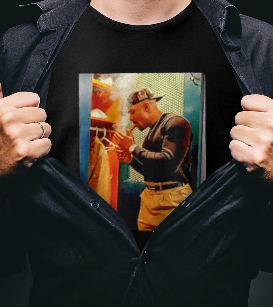 Jalen Hurts Celebrating Smoking Cigar Locker Room Moment T-Shirt