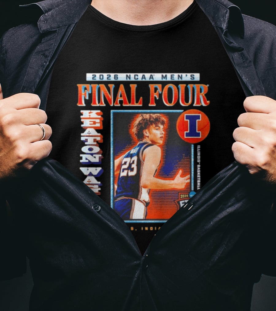 2026 NCAA Men's Final Four Keaton Wagler Illinois Fighting Illini Indianapolis Indiana T-Shirt