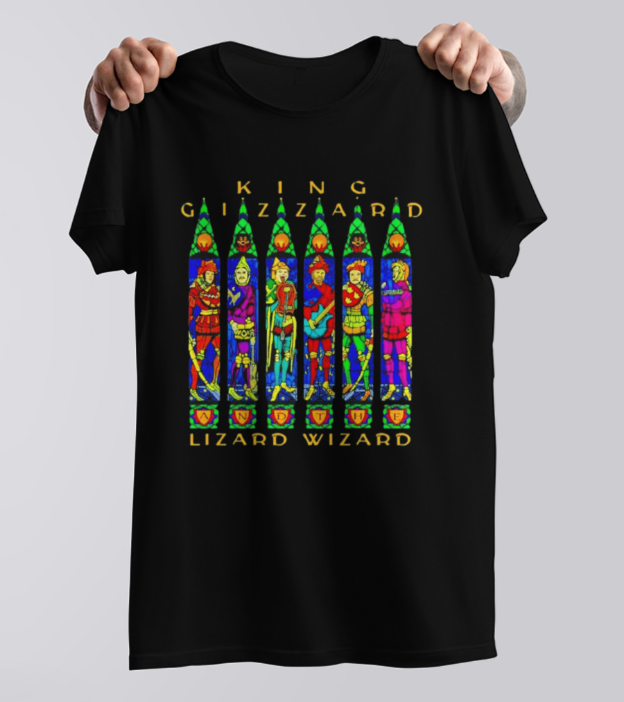 King Gizzard And The Lizard Wizard Stained Glass Band T-Shirt