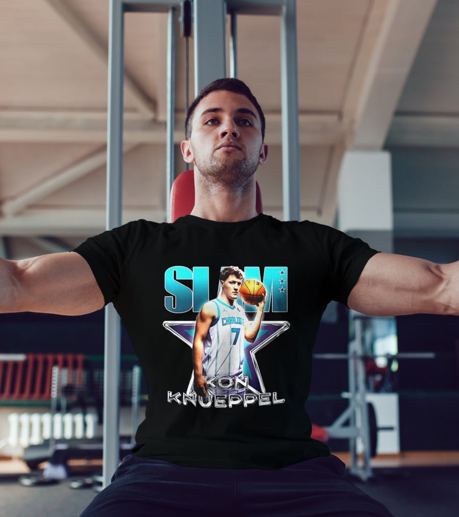 Kon Knueppel Charlotte Hornets Basketball Slam T-Shirt