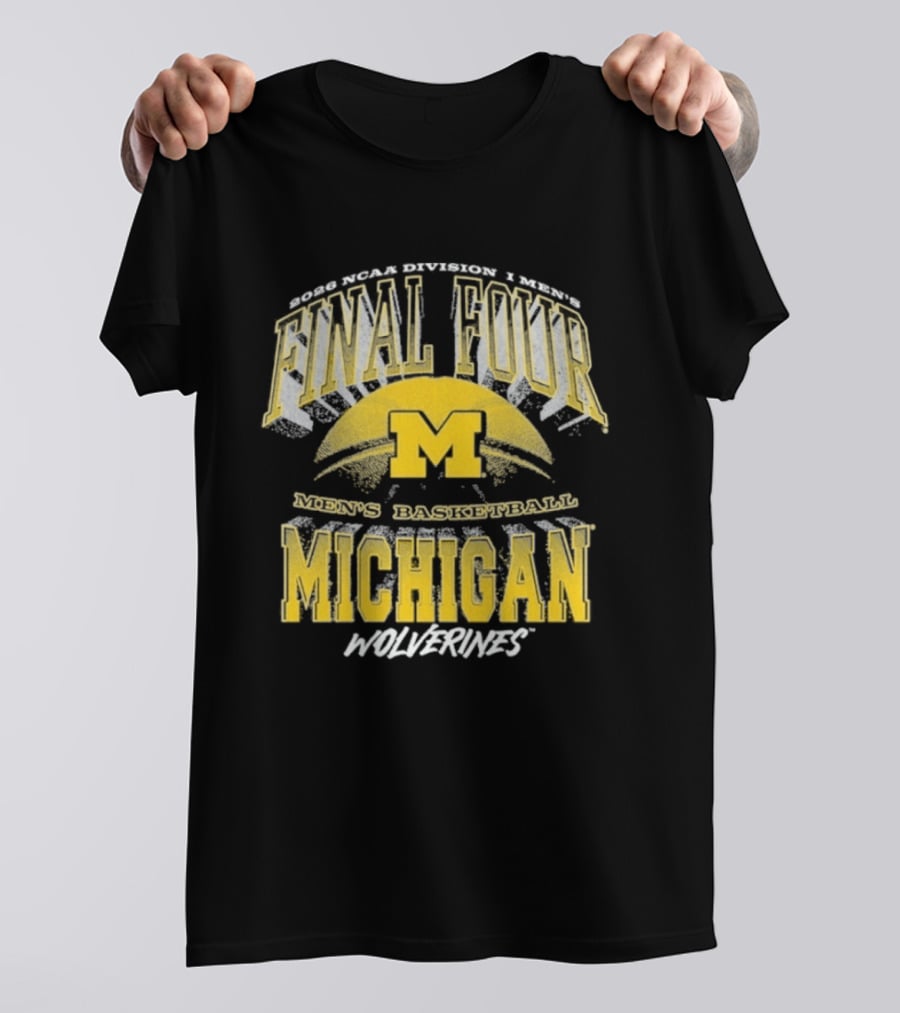 Michigan Wolverines Men's Basketball 2026 NCAA Final Four T-Shirt