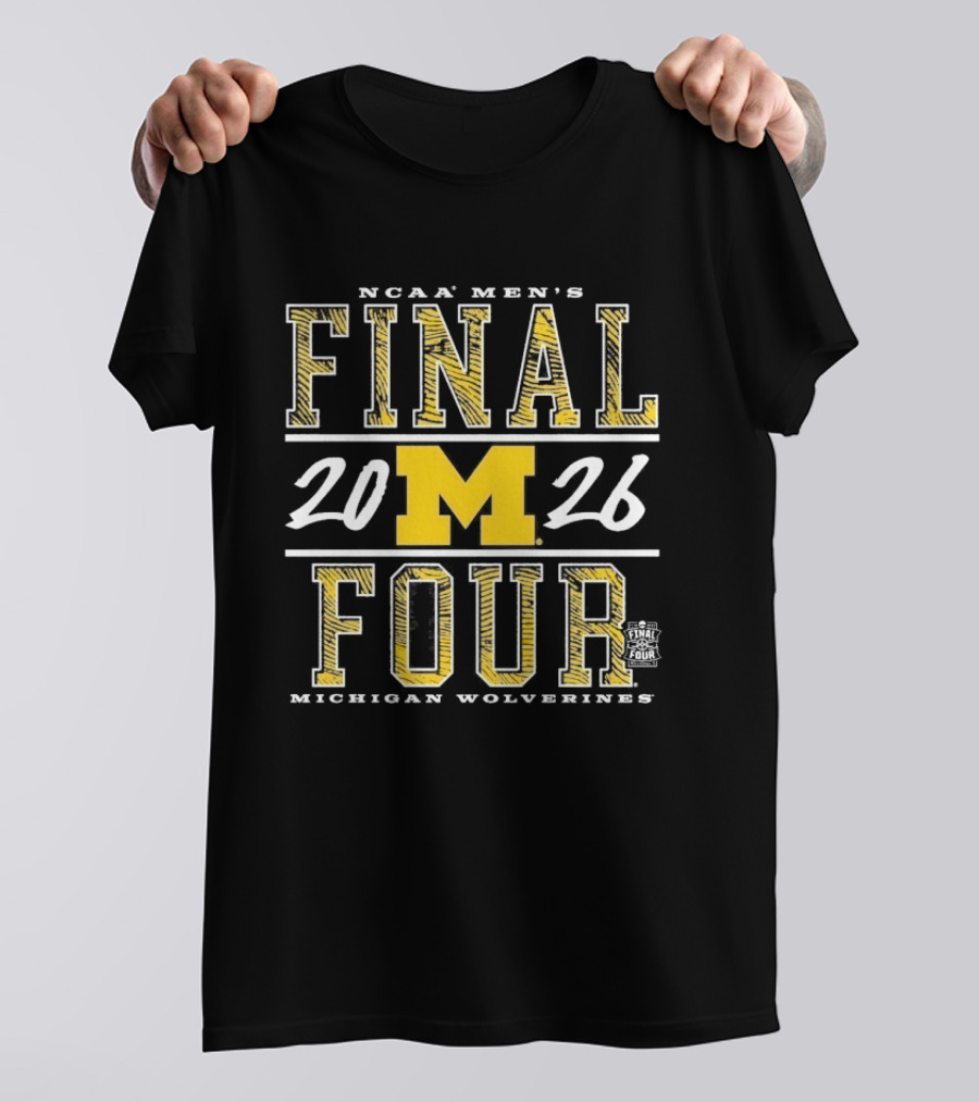 Michigan Wolverines 2026 NCAA Men's Basketball Final Four T-Shirt