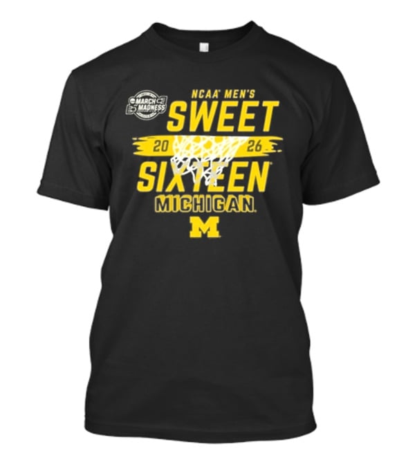 NCAA Men's Sweet 2026 Sixteen Michigan Basketball M T-Shirt