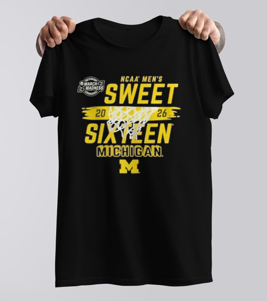 NCAA Men's Sweet 2026 Sixteen Michigan Basketball M T-Shirt