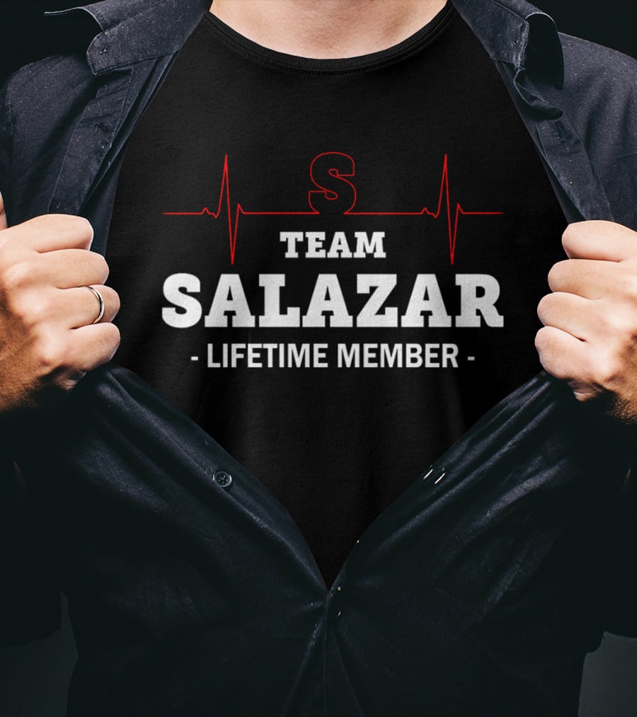 Team Salazar Lifetime Member S Logo Heartbeat T-Shirt