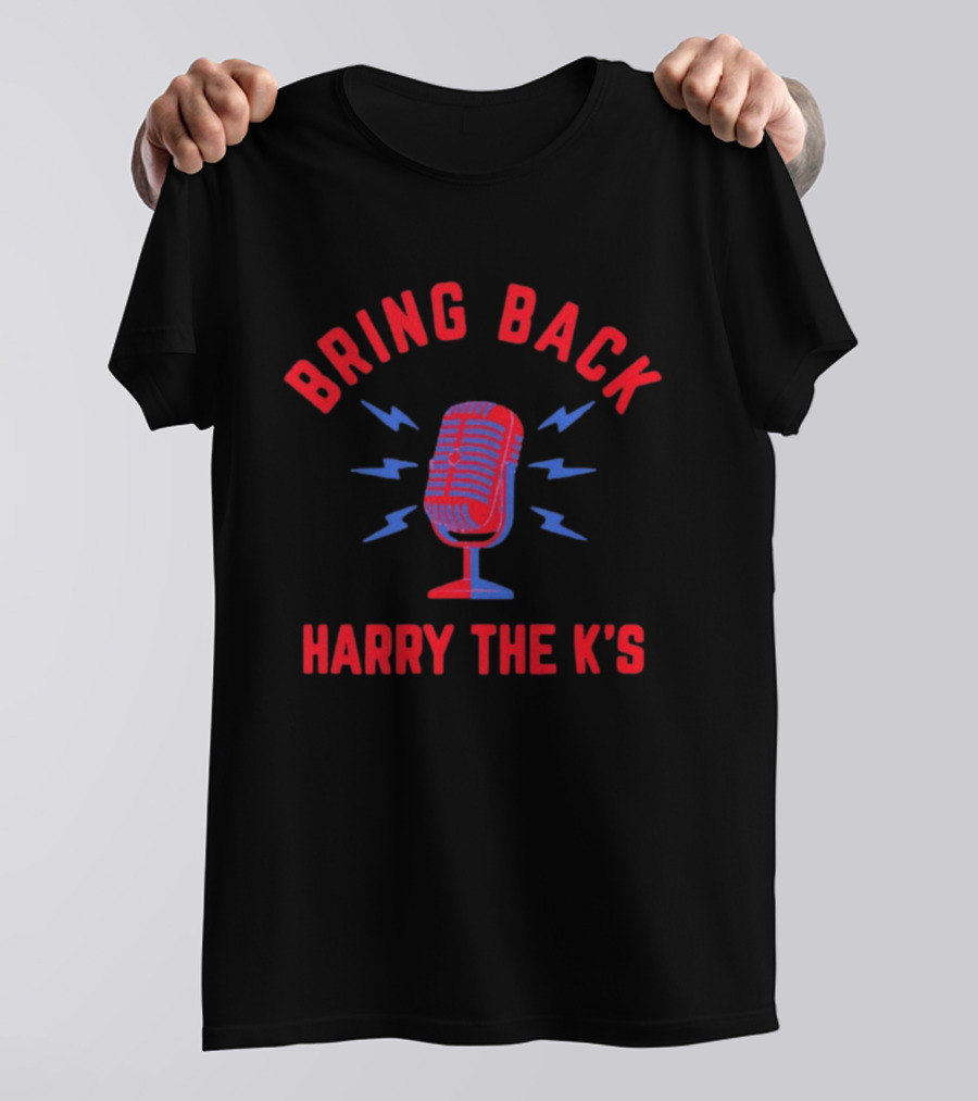 Bring Back Harry The K's Mic Philadelphia Phillies Microphone Lightning T-Shirt