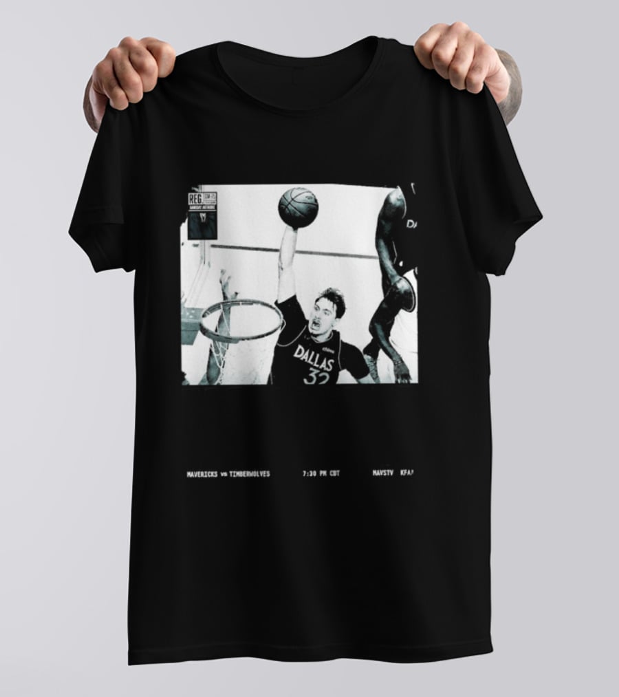 Cooper Flagg Dallas Mavericks No Howl Just Work Hoops Dunk T-Shirt