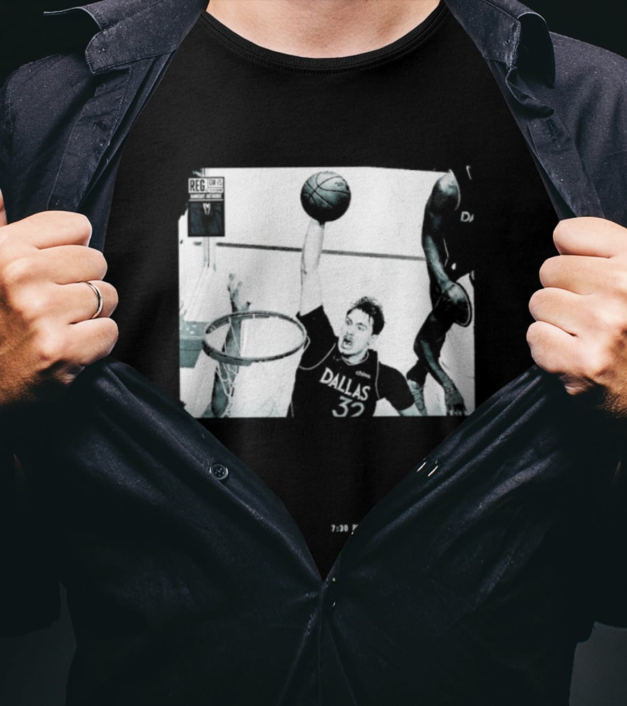 Cooper Flagg Dallas Mavericks No Howl Just Work Hoops Dunk T-Shirt