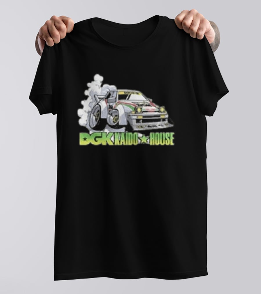 DGK Kaido House Street Spec Wide Open Racing Car Drift T-Shirt