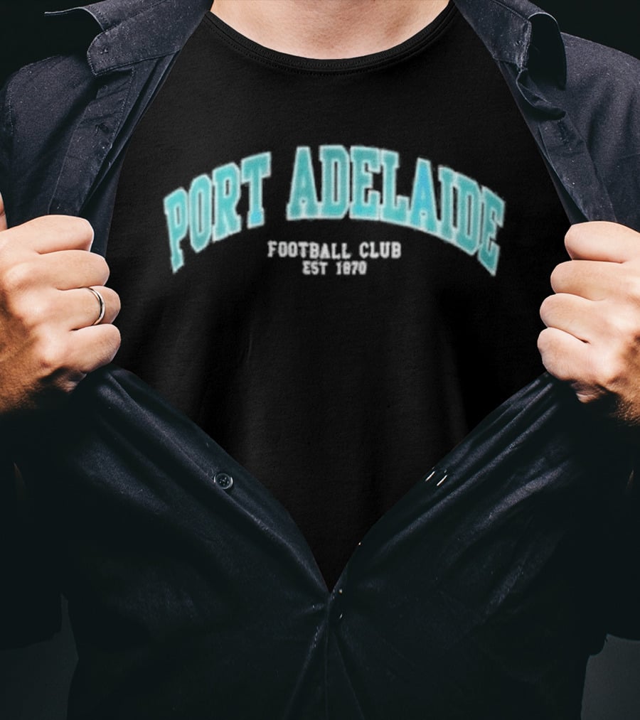 Port Adelaide Football Club Est 1870 Essentials Arch T-Shirt