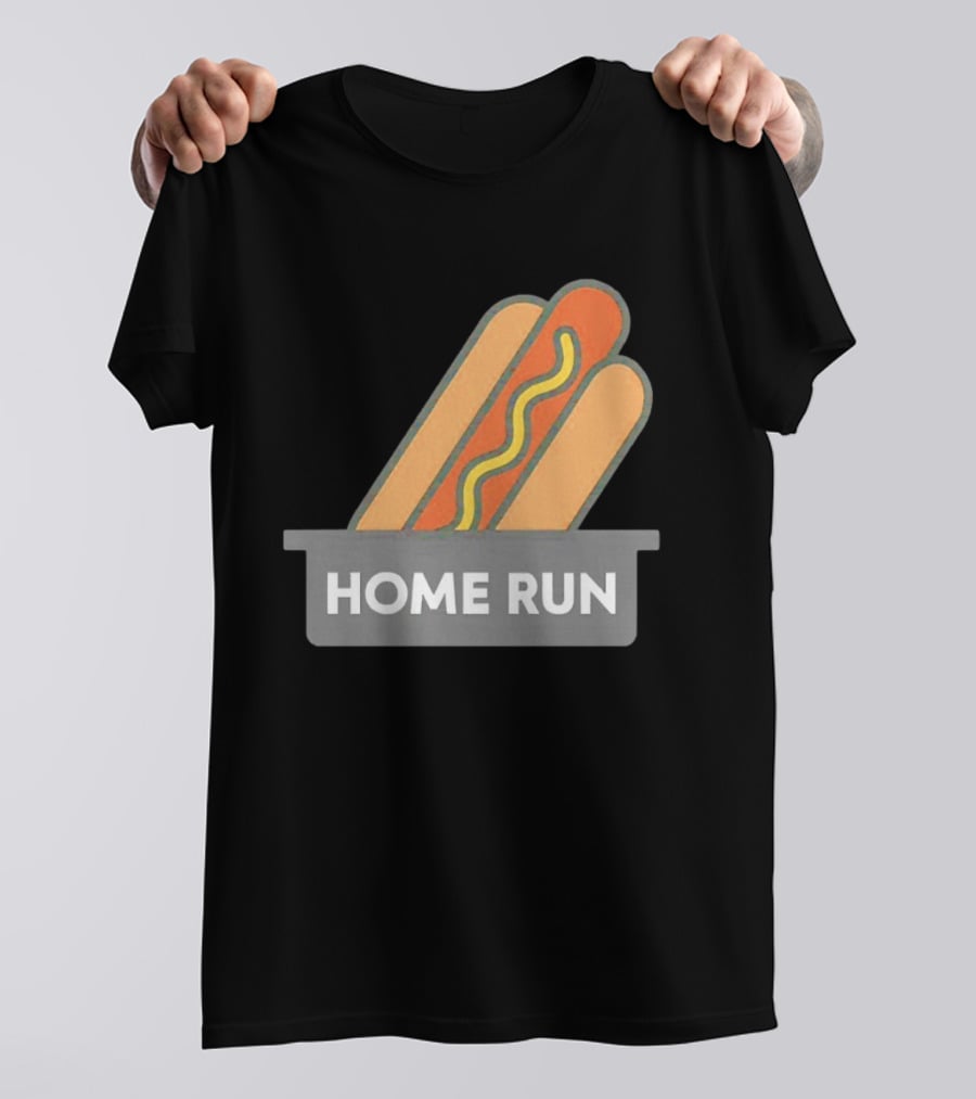 Home Run Hot Dog New York Mets Baseball Fan T-Shirt