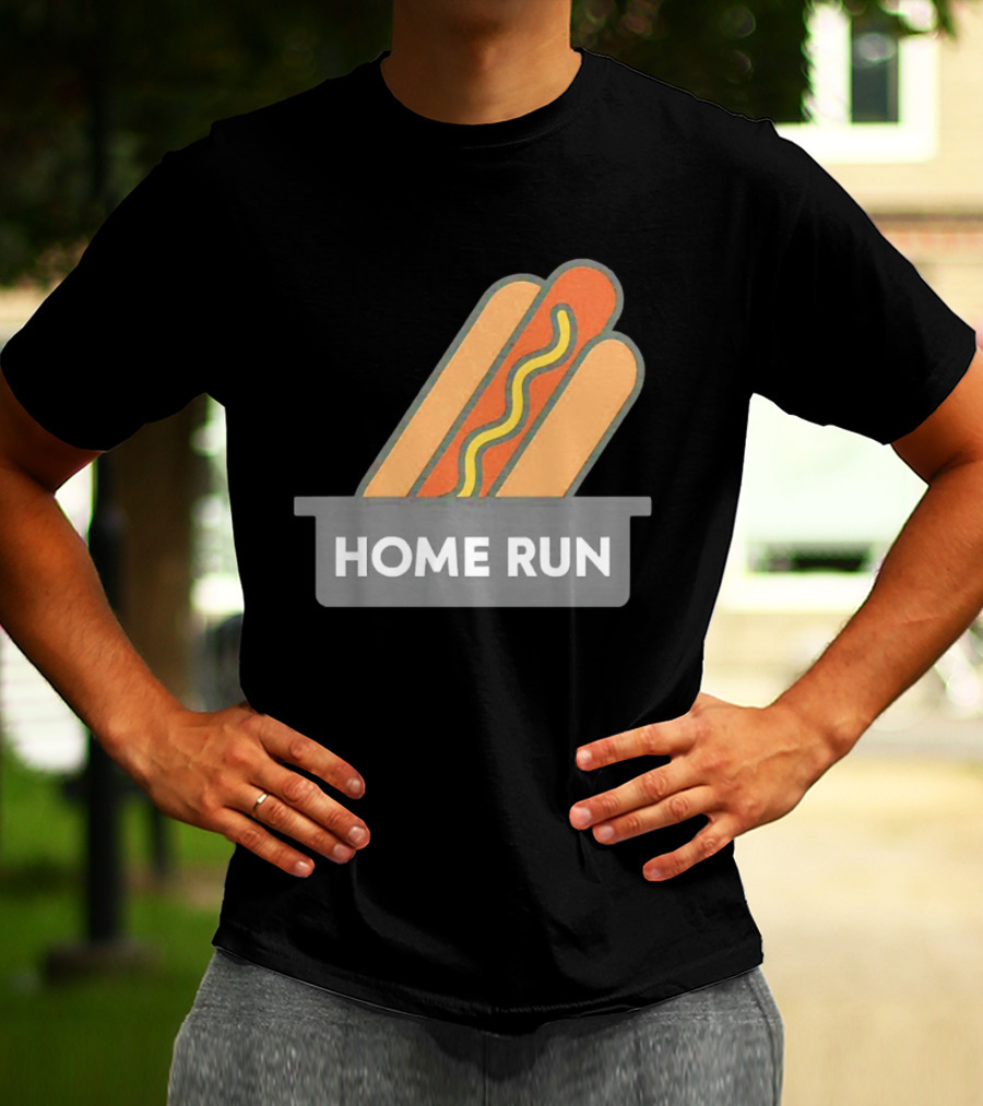 Home Run Hot Dog New York Mets Baseball Fan T-Shirt