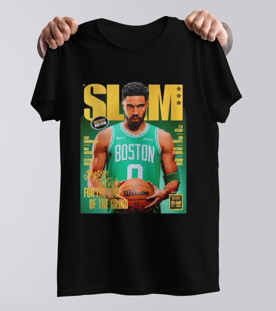 Slam Magazine Jayson Tatum Boston Celtics For The Love Of The Grind T-Shirt