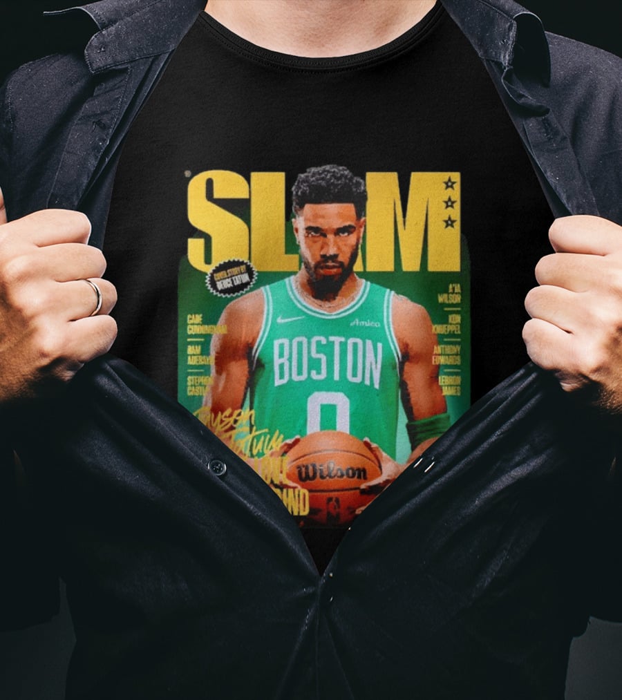 Slam Magazine Jayson Tatum Boston Celtics For The Love Of The Grind T-Shirt