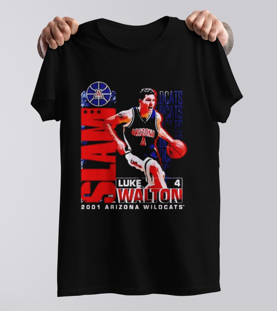 SLAM Luke Walton 4 Arizona Wildcats 2001 Final Four T-Shirt