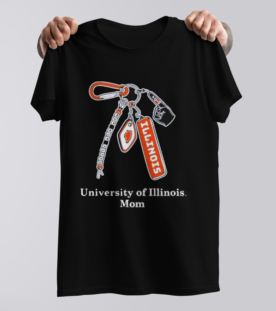 Illinois Fighting University Of Illinois Mom Keychain T-Shirt