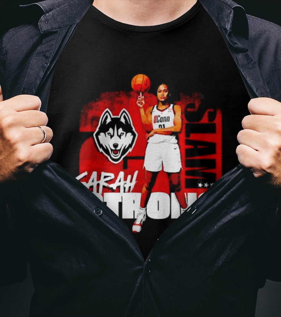 UConn Huskies SLAM Sarah Strong No 21 Women's Basketball T-Shirt