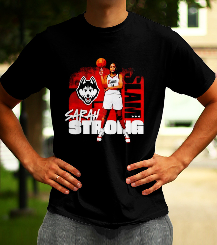 UConn Huskies SLAM Sarah Strong No 21 Women's Basketball T-Shirt