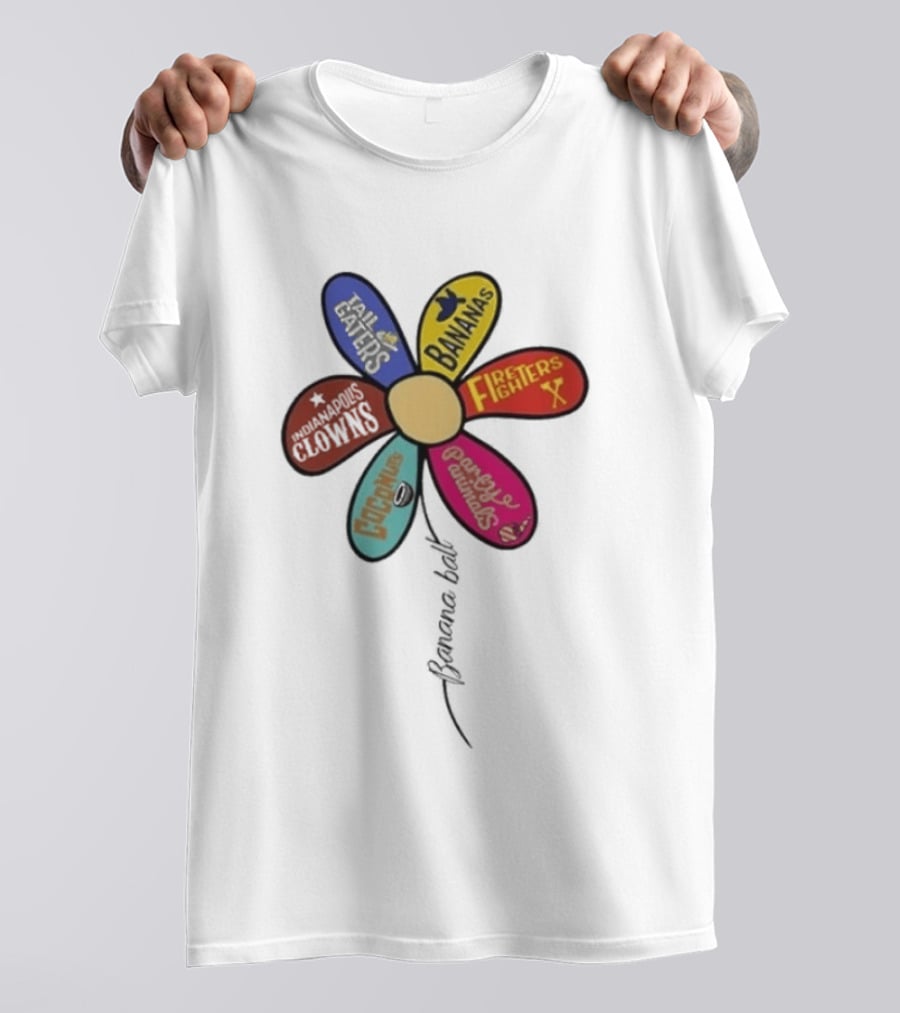 Savannah Bananas Firefighters Party Animals Dad Cops Florals T-Shirt