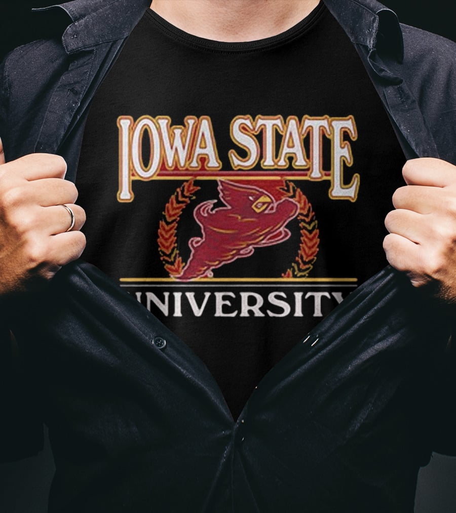 Iowa State University Seal Laurel Cyclone T-Shirt
