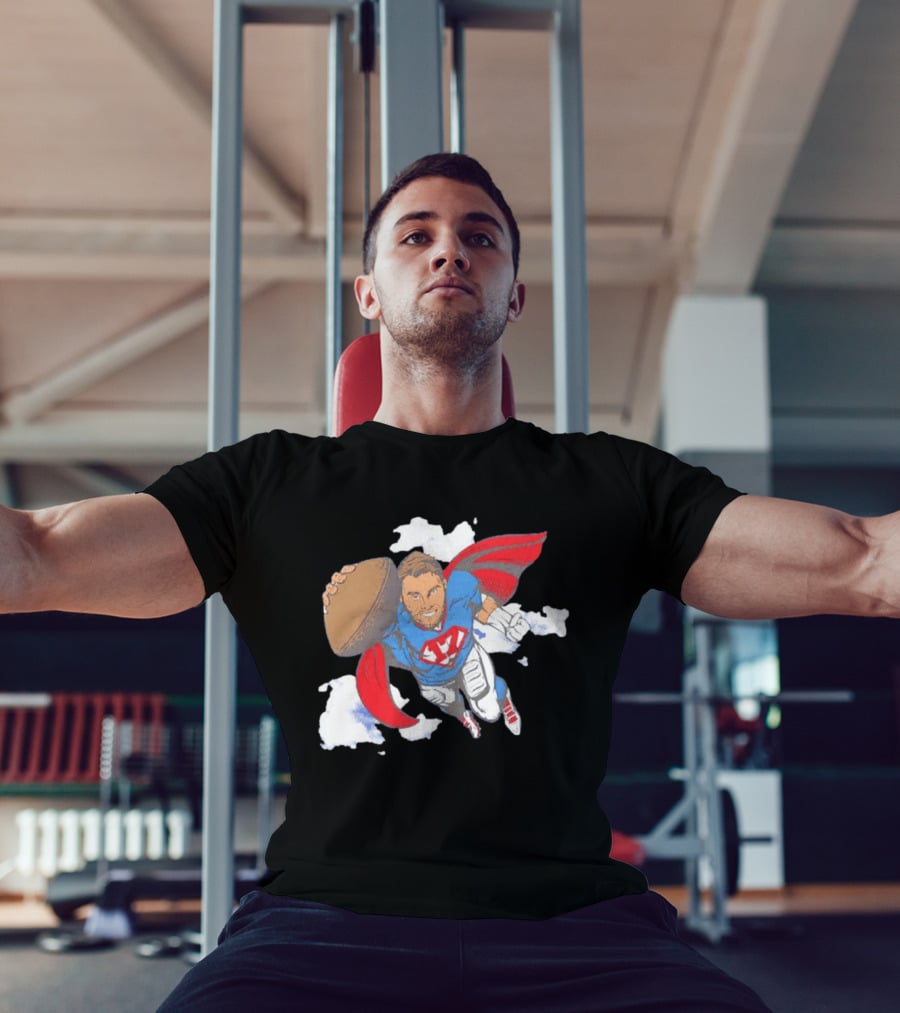 Superhero Football Josh Allen Buffalo Bills T-Shirt