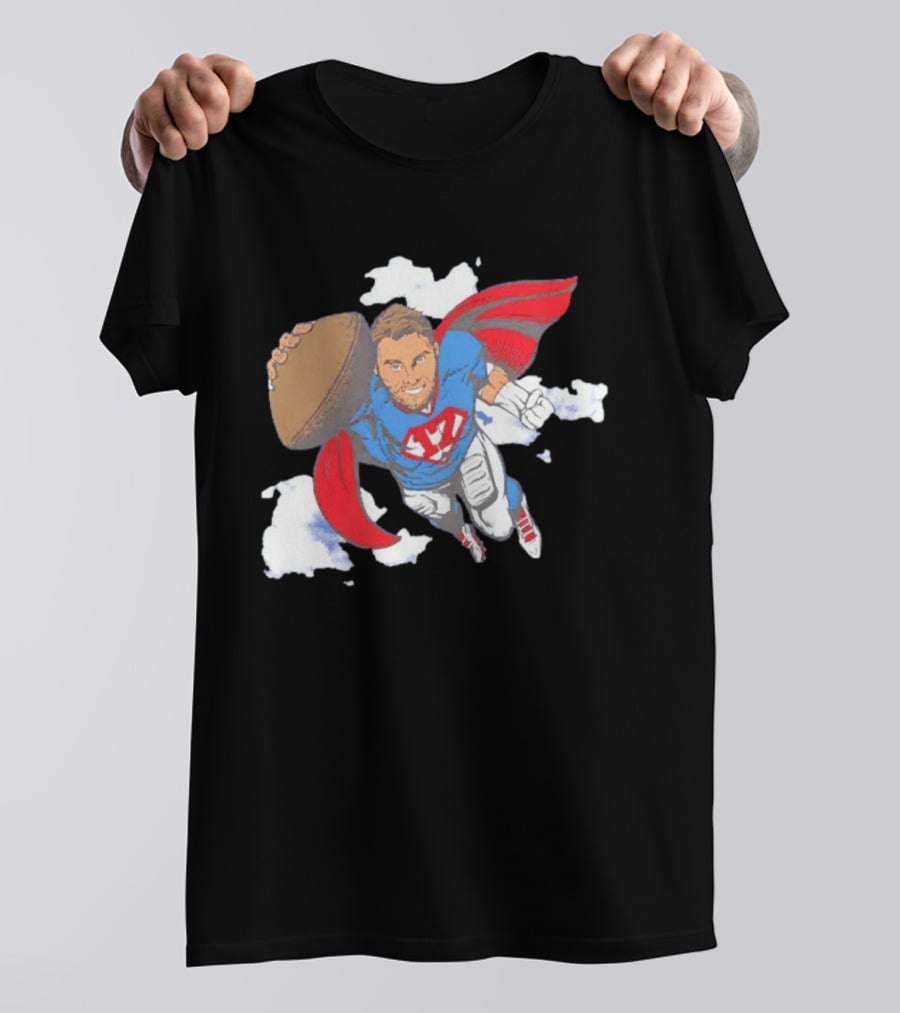 Superhero Football Josh Allen Buffalo Bills T-Shirt